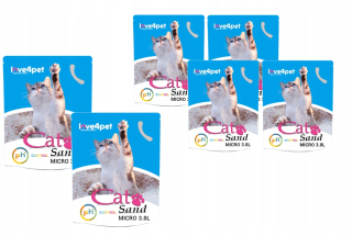 Silikónové stelivo pre mačky Cat Sand Micro PH Control zmena farby 3,8l